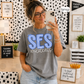 Scalloped Seersucker Varsity Schools (Tee, Sweatshirt, or Long-Sleeve)