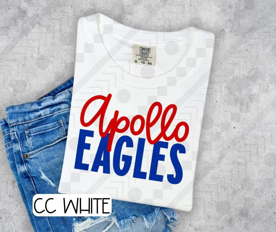 Apollo Eagles Simple Schools (Tee, Sweatshirt, or Long-Sleeve)