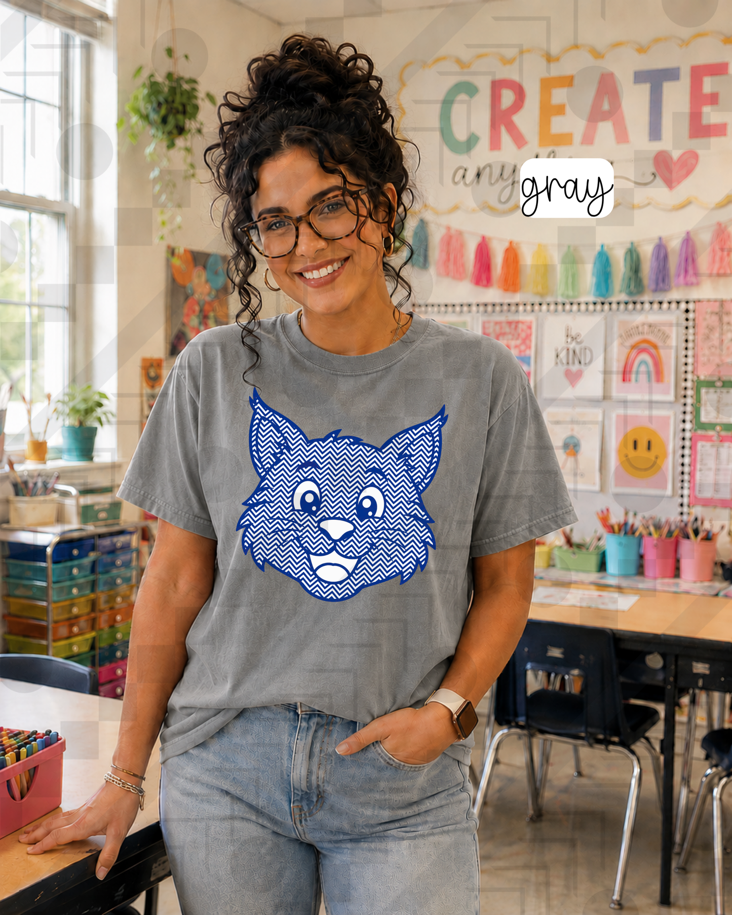 Chevron Happy Mascots (Tee, Sweatshirt, or Long-Sleeve)
