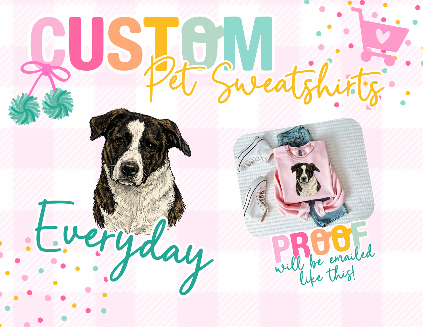 Custom Pet (Tee, Sweatshirt, or Long-Sleeve)