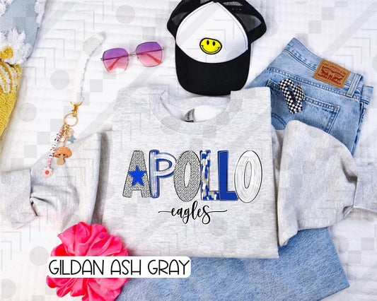 Apollo Eagles Preppy Poppy (Tee, Sweatshirt, or Long-Sleeve)