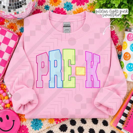 Neon Seersucker Grades (Tee, Sweatshirt, or Long-Sleeve)
