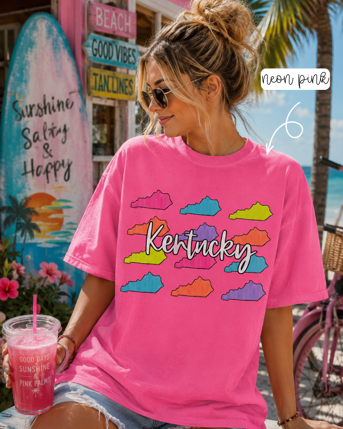 KY Neon States (Tee, Sweatshirt, or Long-Sleeve)