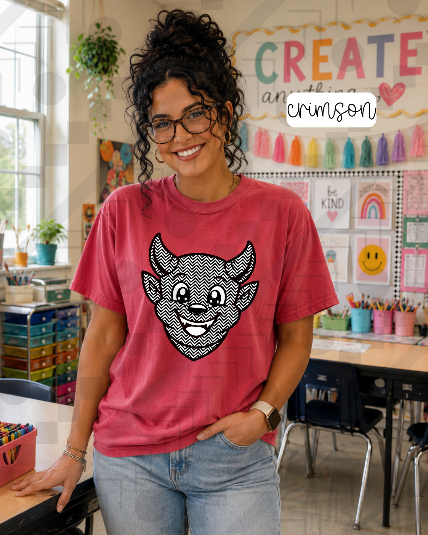 Chevron Happy Mascots (Tee, Sweatshirt, or Long-Sleeve)