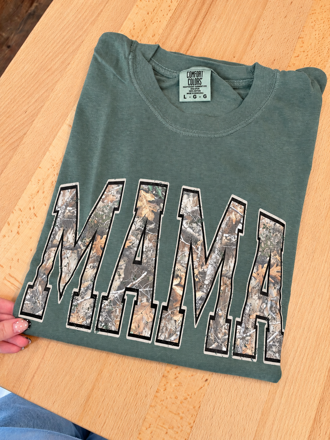 Mama Camo Comfort Colors Tee