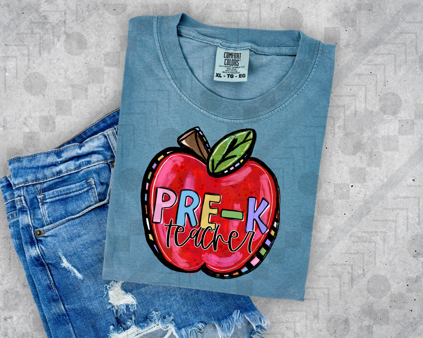 Pre-K Funky Apple (Teacher)