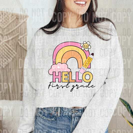 Hello First Grade Rainbow