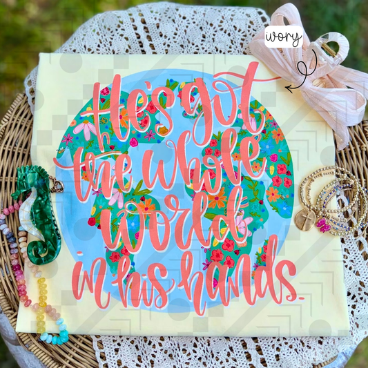 He's Got The Whole World In His Hands (Tee, Sweatshirt, or Long-Sleeve)
