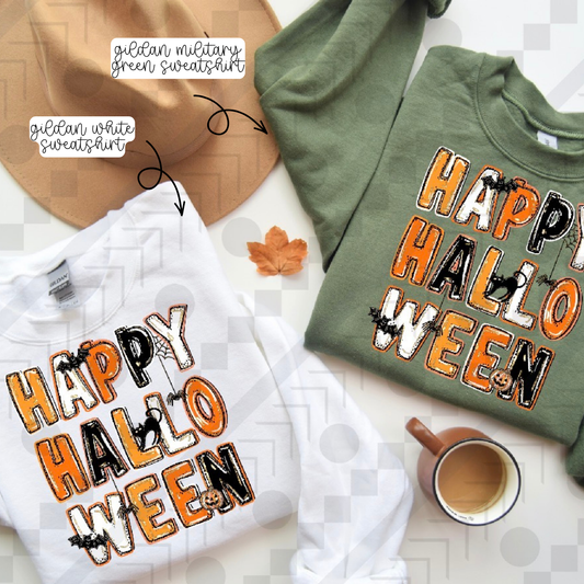 Happy Halloween Paint (Tee, Sweatshirt, or Long-Sleeve)