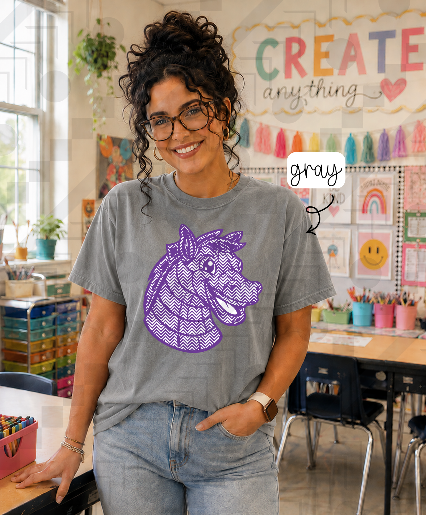 Chevron Happy Mascots (Tee, Sweatshirt, or Long-Sleeve)