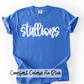 *PUFF PRINT* Stallions Cursive White (Tee, Sweatshirt, or Long-Sleeve)