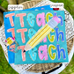 Teach With Pencil (Tee, Sweatshirt, or Long-Sleeve)
