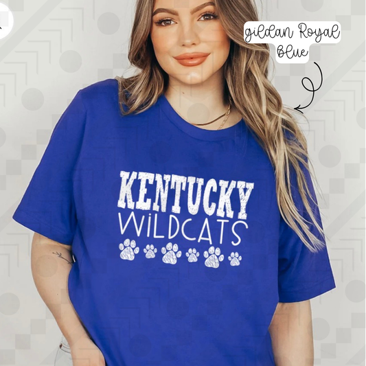 Kentucky Wildcats Paws (Tee, Sweatshirt or Long-Sleeve)