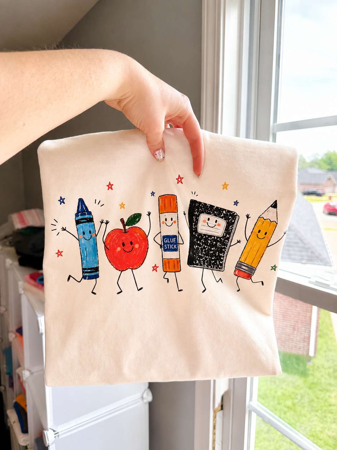 Cute School Supplies (Tee, Sweatshirt, or Long-Sleeve)