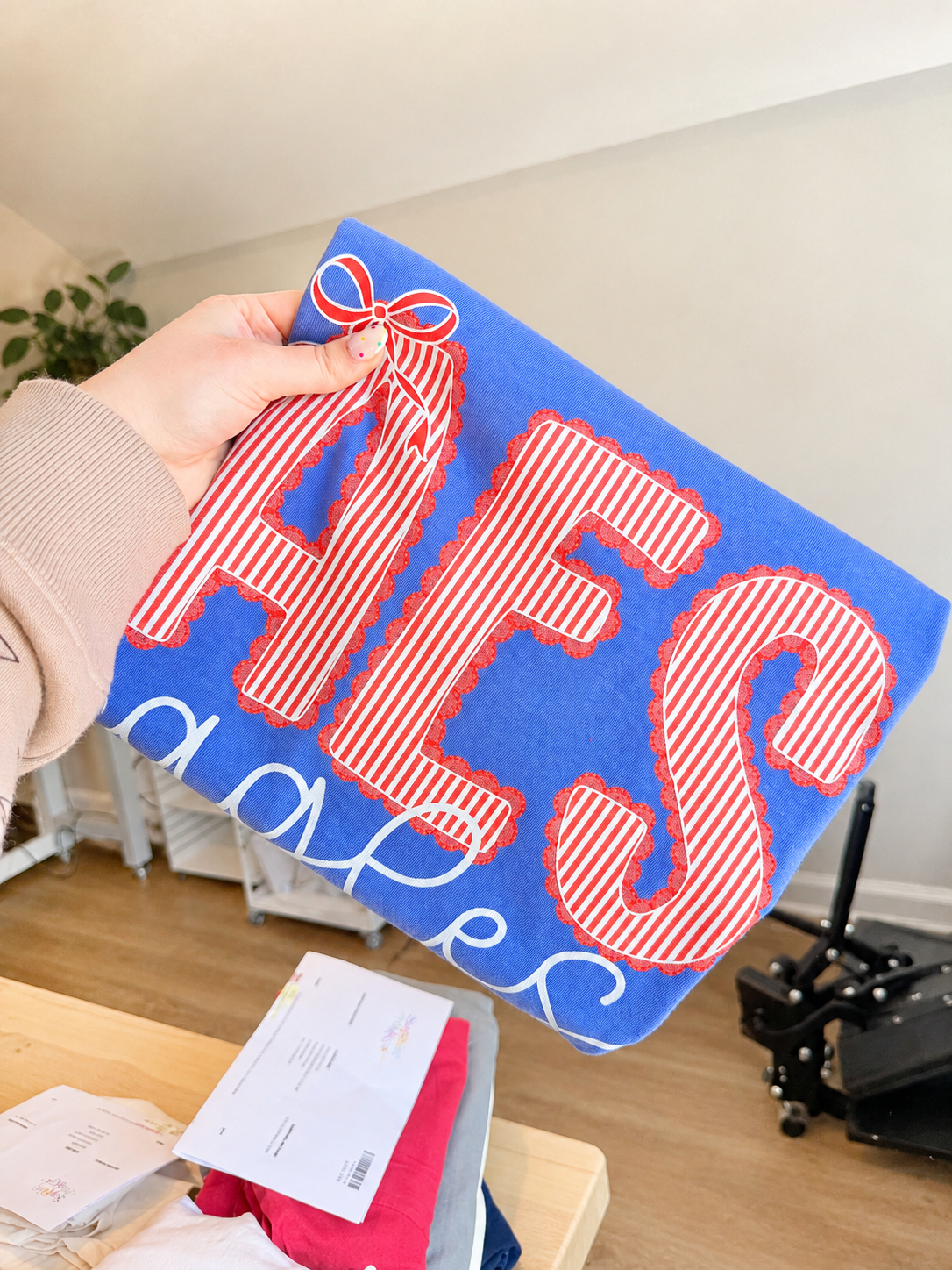 Scalloped Seersucker Varsity Schools (Tee, Sweatshirt, or Long-Sleeve)