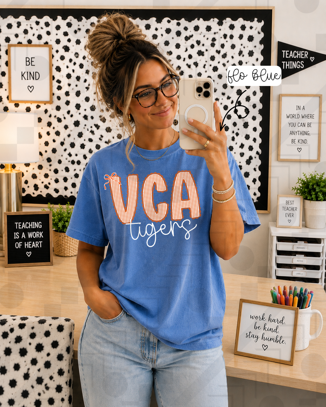 Scalloped Seersucker Varsity Schools (Tee, Sweatshirt, or Long-Sleeve)