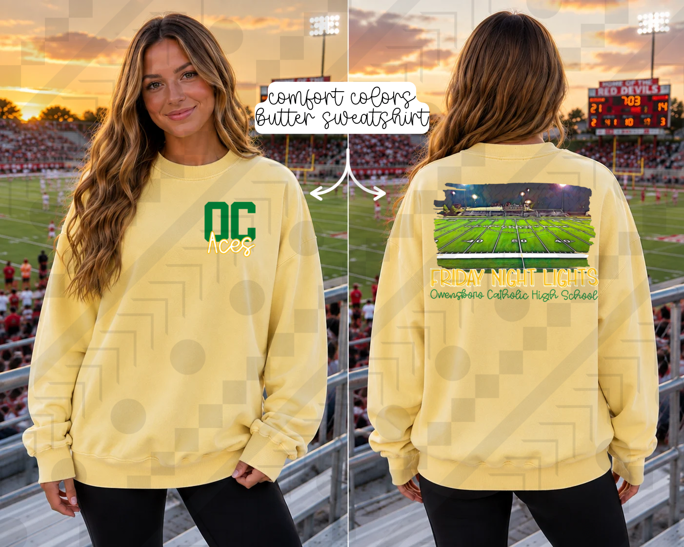 Friday Night Lights - High School Stadiums (Tee, Sweatshirt, or Long-Sleeve)