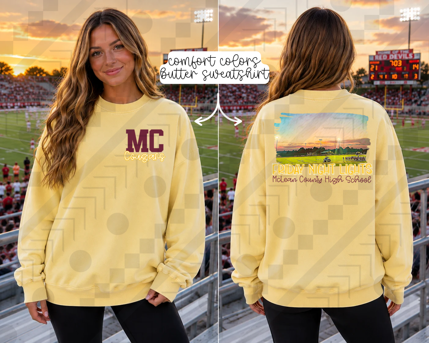 Friday Night Lights - High School Stadiums (Tee, Sweatshirt, or Long-Sleeve)
