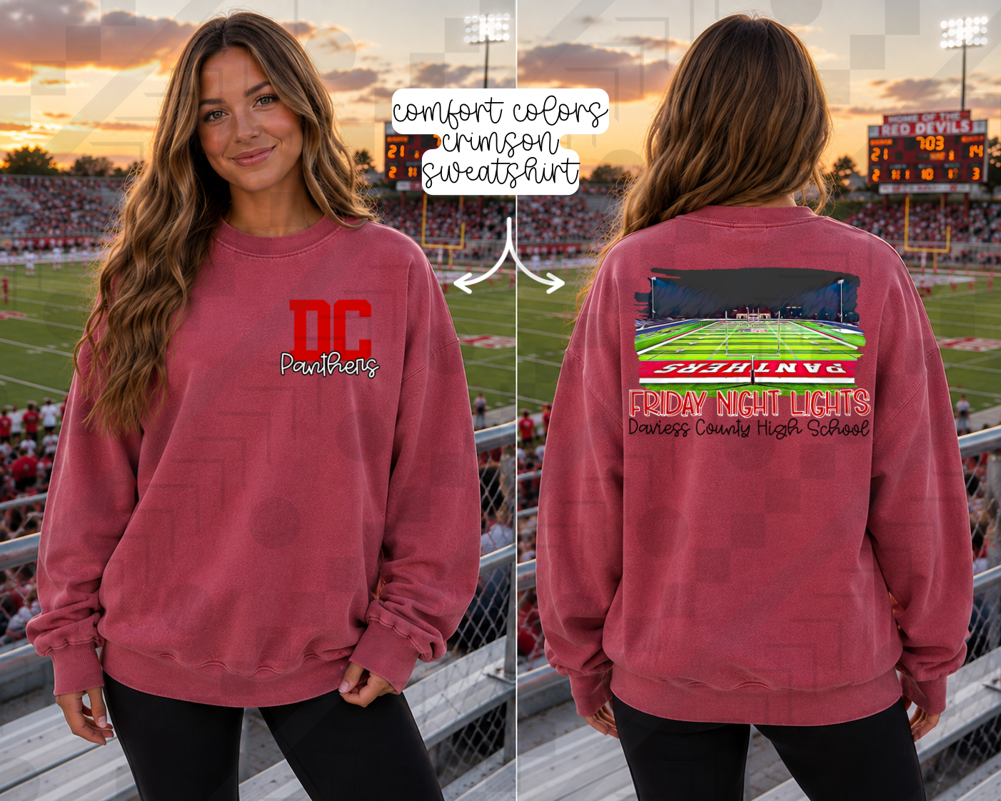 Friday Night Lights - High School Stadiums (Tee, Sweatshirt, or Long-Sleeve)