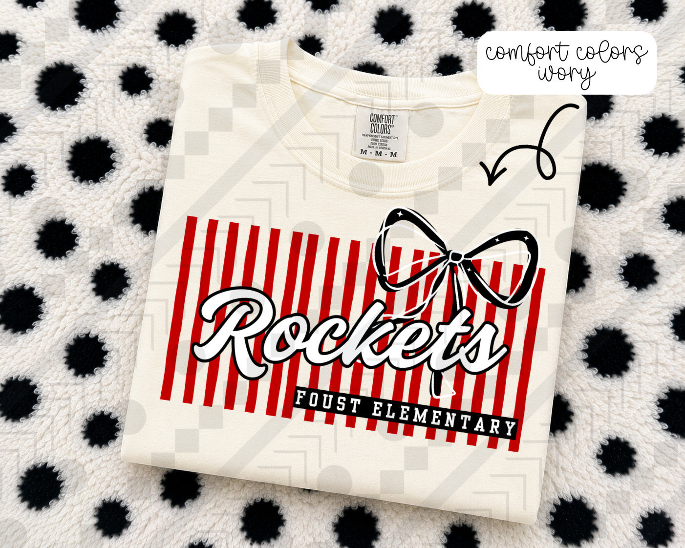 Stripe Bow/No Bow Schools (Tee, Sweatshirt, or Long-Sleeve)