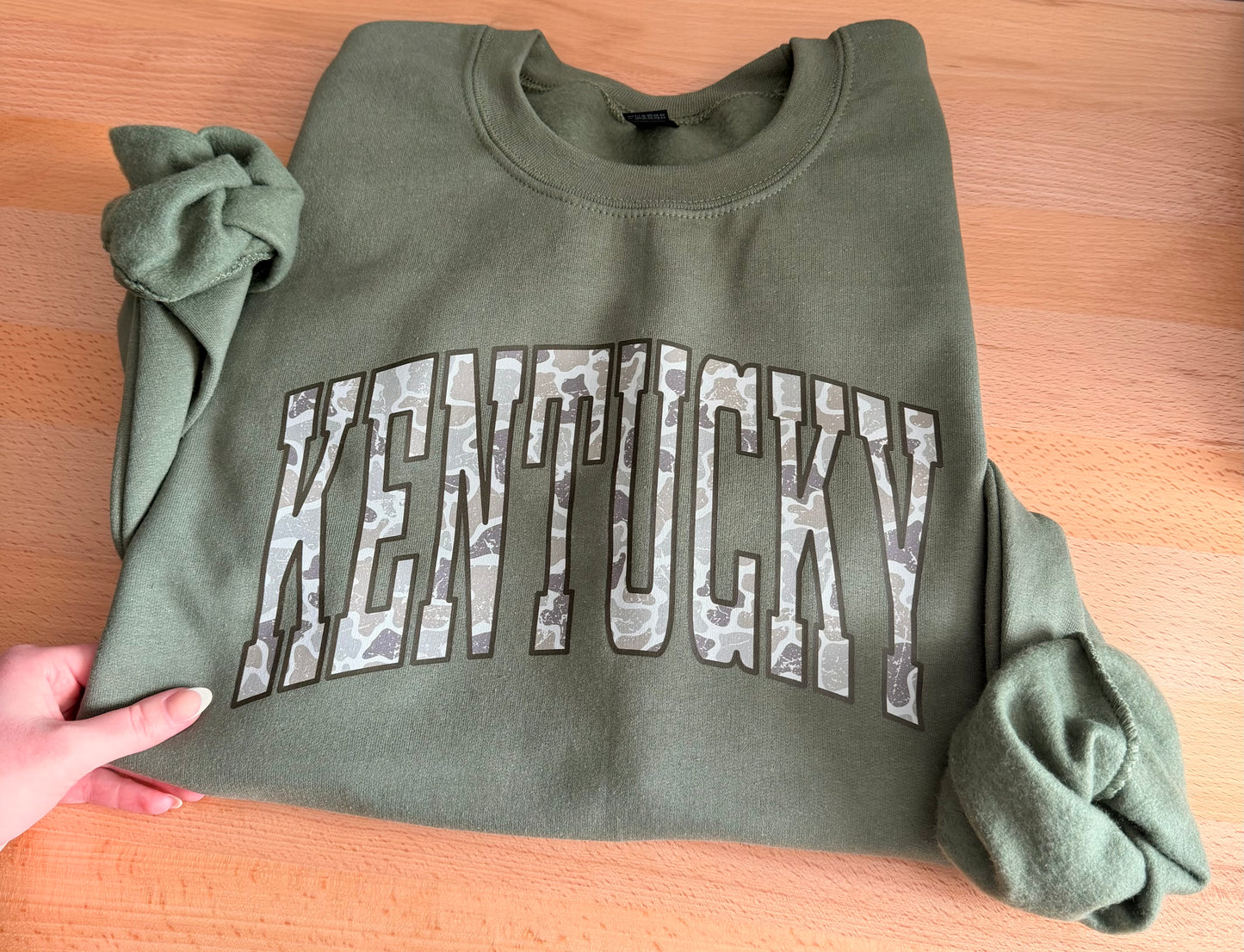 Kentucky Oversized Varsity Camo (Tee, Sweatshirt, or Long-Sleeve)
