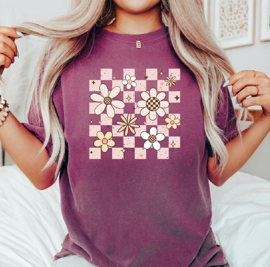 Floral Checkers