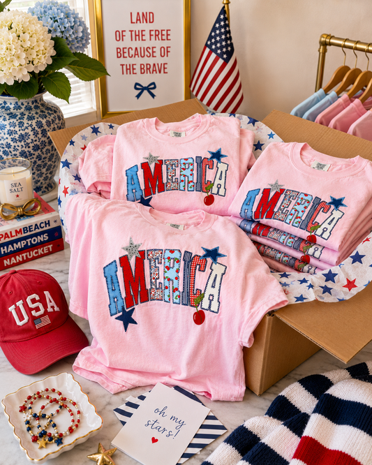America Patchwork Tee