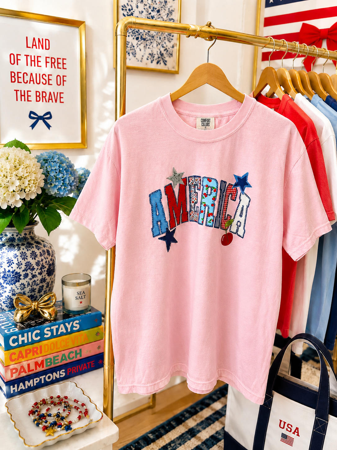 America Patchwork Tee