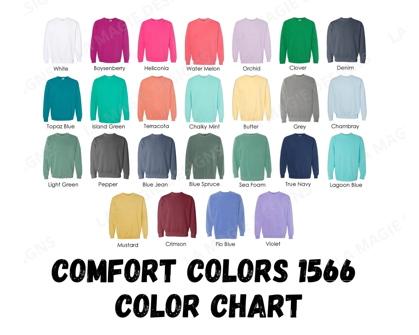 Color Charts (All Included)