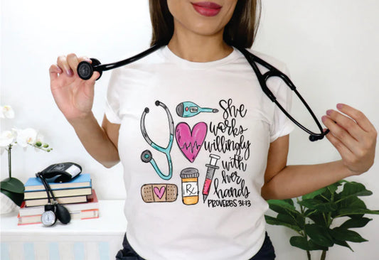 Nurse - She Works Willingly With Her Hands