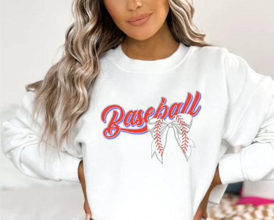 Baseball Coquette Bow