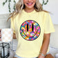 Multi-Colored Floral Smiley