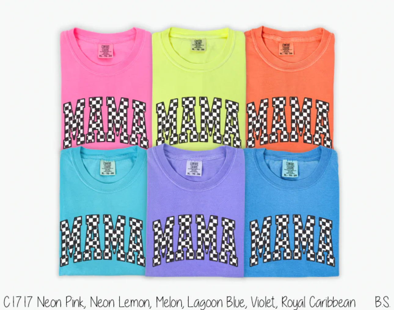 Checker Distressed Mama