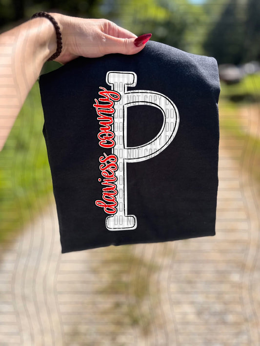 Daviess County P. Seersucker Initials