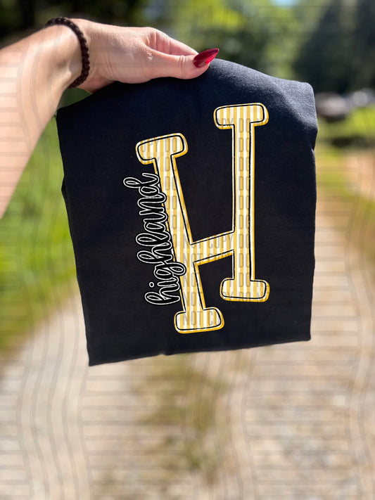 Highland H. Seersucker Initials