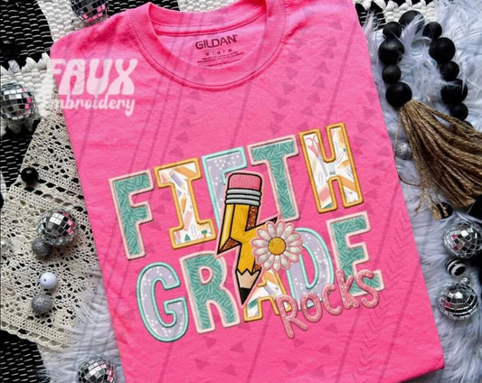 Fifth Grade Faux Pencil Bolt