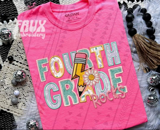 Fourth Grade Faux Pencil Bolt