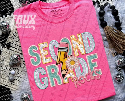 Second Grade Faux Pencil Bolt