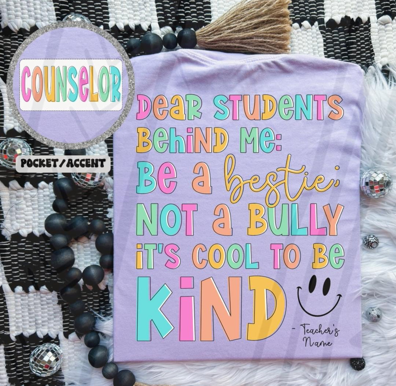 Counselor Dear Student *LEAVE NAME NEEDED IN THE NOTES AT CHECKOUT*
