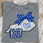 Grey Cheetah KY Coquette Bow