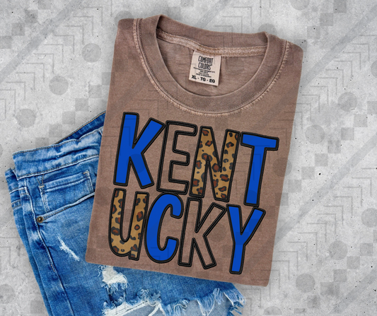 Kentucky Stack Royal Blue and Cheetah