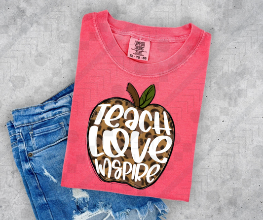 Teach Love Inspire Cheetah Apple