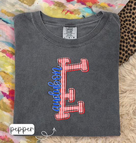 Seersucker Initial Schools (Tee, Long-Sleeve, or Sweatshirt)