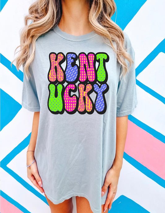 Kentucky Stacked Retro Preppy