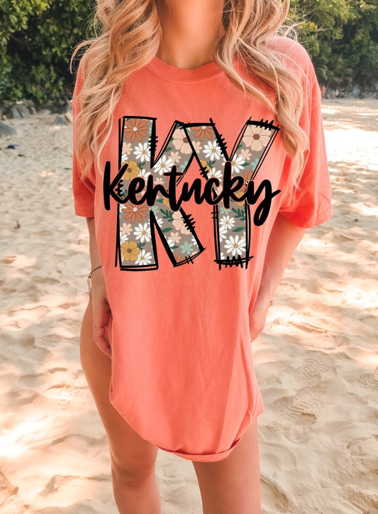KY Brown Floral