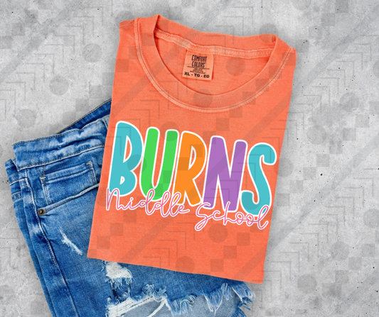 Burns Middle Summer Cursive