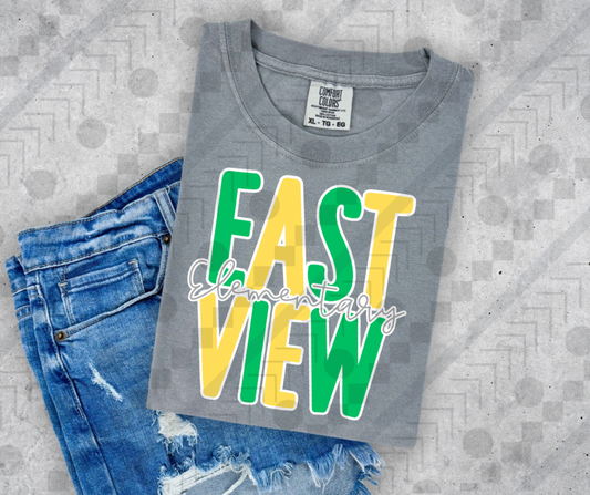 East View Chunky Letters