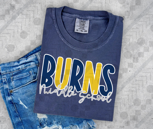 Burns Middle Chunky Letters