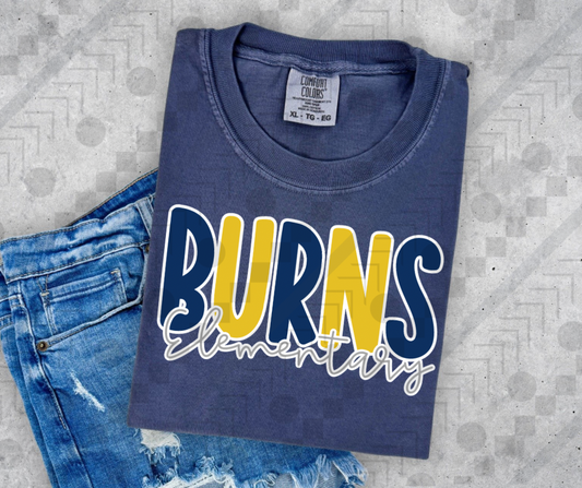 Burns Elementary Chunky Letters