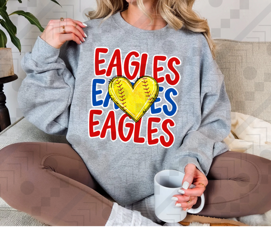 Eaglesx3 Heart Softball